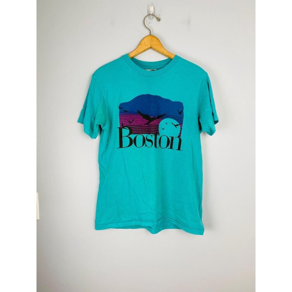 Vintage Boston T-shirt, Size Medium, Made in USA, Boston Tourist T-shirt
